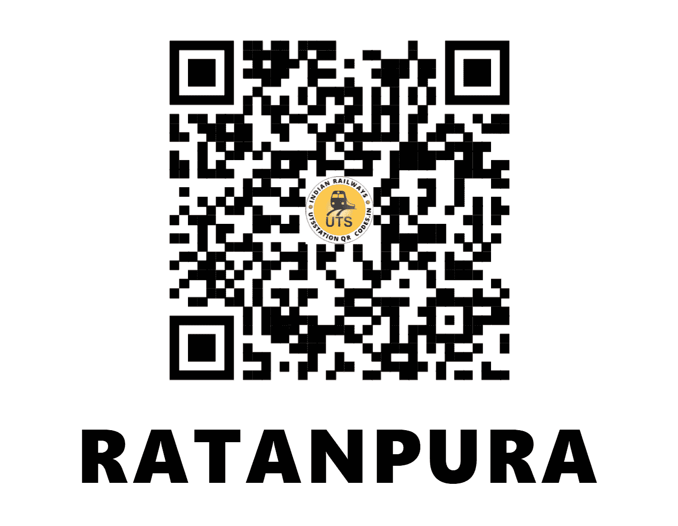 UTS QR Code for RATANPURA - RTP (NE - UTTAR PRADESH)